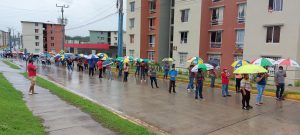 Residentes de la Urbanización San Antonio de Santiago exigen el bono solidario.