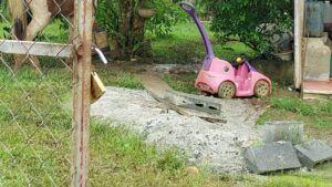 Menor que ingerió gasolina, ya fue enviada a su casa.
