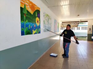 Meduca avanza con el plan de mantenimiento de escuelas en Veraguas.