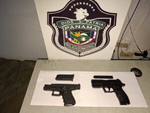 Recuperan varias armas de fuego en Veraguas.