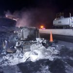SE INCENDIA CAMIÓN CARGADO DE CERVEZA