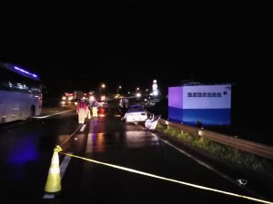 Tres víctimas fatales por accidente de tránsito en La Peña de Santiago.